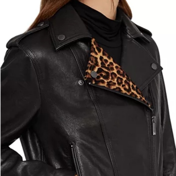 Bcbgmaxazria Leather Moto Jacket - Picture 3 of 16